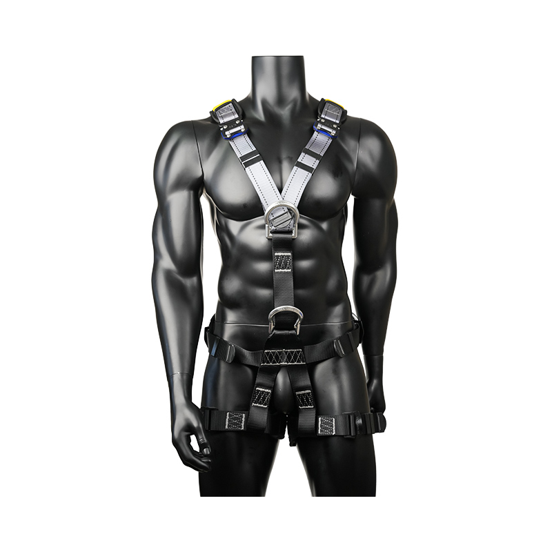 KA14-1 5 Alüminyum D halkalı, 2 hızlı çıkarılabilen tokalı tırmanma kemeri EN361