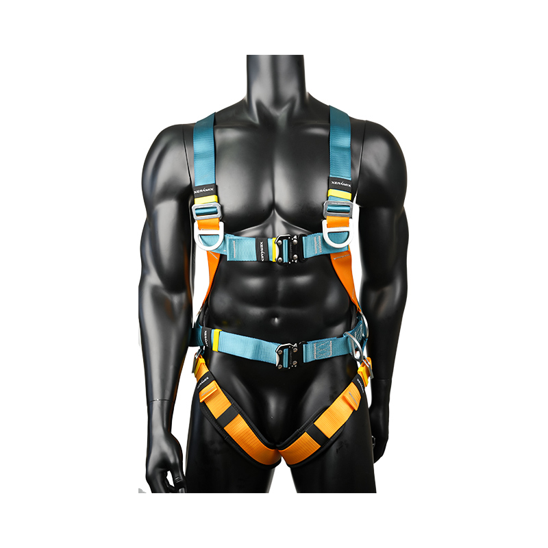 KA02 6 D halka, 2 hızlı çıkarılabilen toka, büyük bel yastığı, tam gövdeli çatı emniyet kemeri